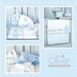 Baby Oliver Σετ Προίκας 3τεμ Lucky Star Blue- 309