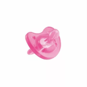 Chicco Πιπίλα Oλο Σιλικόνη Physio Soft 0 Μηνών Plus Ροζ